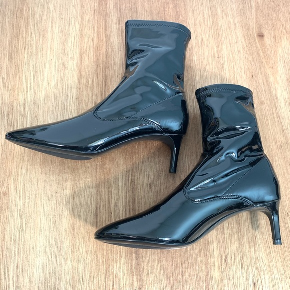 ZARA Basic Collection Black Booties Sz US 6 - Picture 4 of 12
